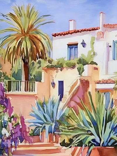 Villa soleada de estilo mediterráneo de Avanesova Elena