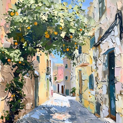 Calle del Naranjo Soleado de Avanesova Elena
