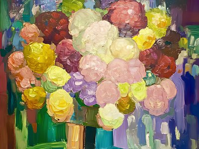 Ramo de flores de colores vivos de Avanesova Elena