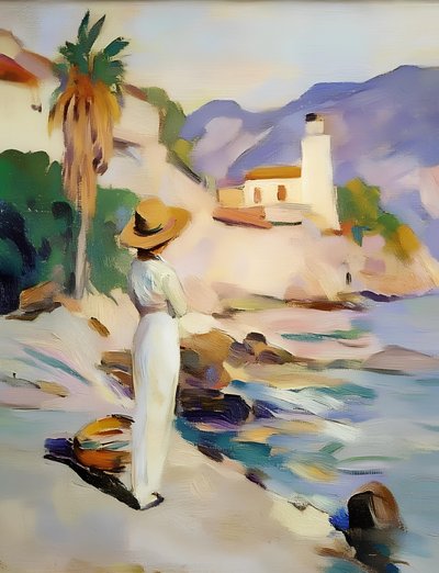Mujer con vistas al mar de Avanesova Elena