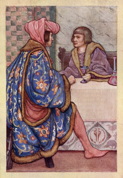 John Keats: Isabella, Or, The Pot Of Basil (litografía en color) de Averil Mary Burleigh