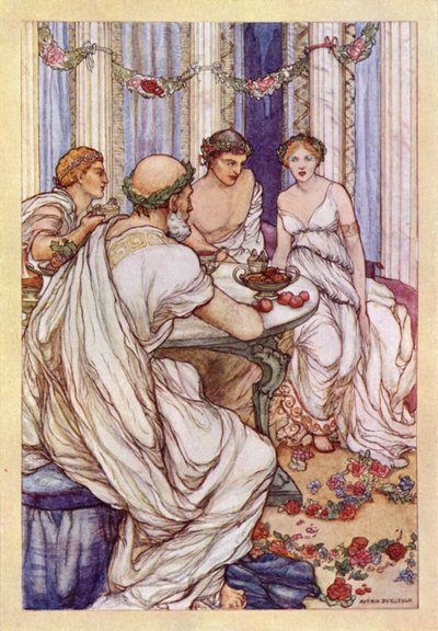 John Keats: Lamia (litografía en color) de Averil Mary Burleigh
