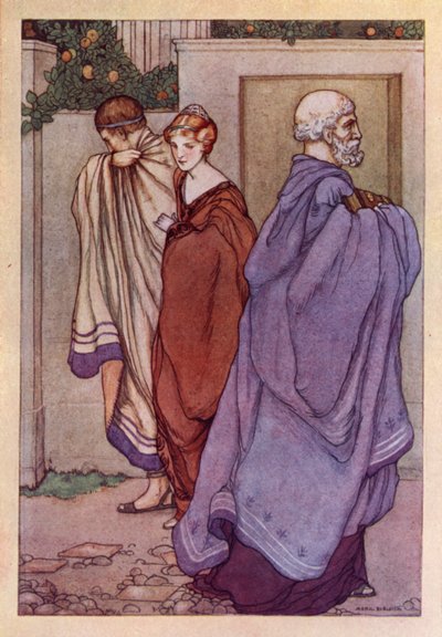John Keats: Lamia (litografía en color) de Averil Mary Burleigh