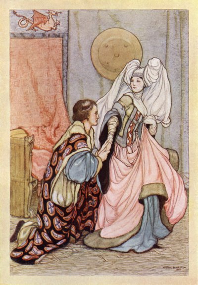 John Keats: Oda a la Melancolía (litografía en color) de Averil Mary Burleigh