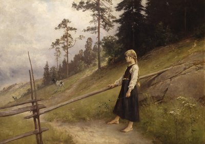 Lechera (óleo sobre lienzo) de Axel Hjalmar Ender