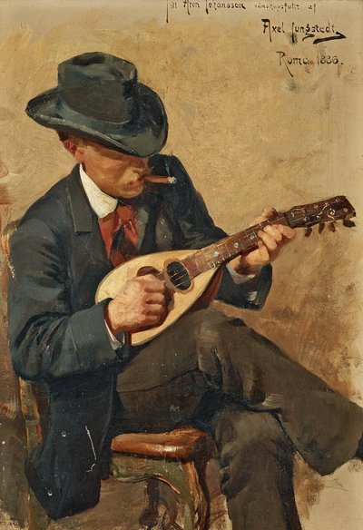 Retrato del arquitecto Aron Johansson de Axel Jungstedt