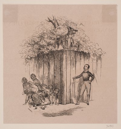 Niños robando manzanas de Axel Theodor Kittendorff
