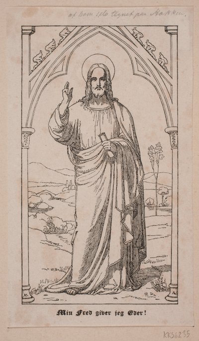 Cristo bendiciendo de Axel Theodor Kittendorff