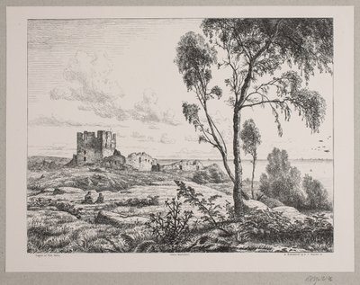 Vista de Hammershus de Axel Theodor Kittendorff