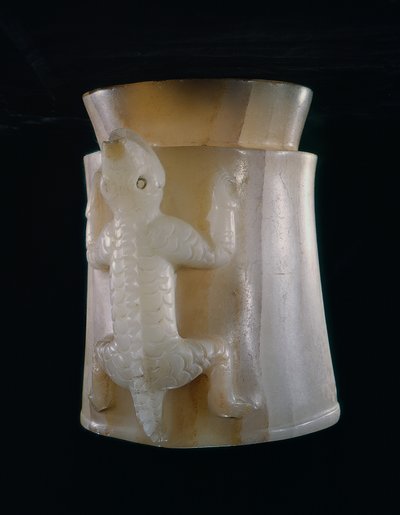 Jarra, encontrada en la Isla de Sacrificios, Veracruz, México de Aztec