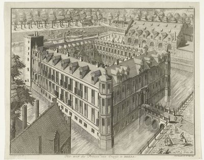 Castillo de Breda La Corte del Príncipe de Orange en Breda (título sobre objeto) de B.F. Immink