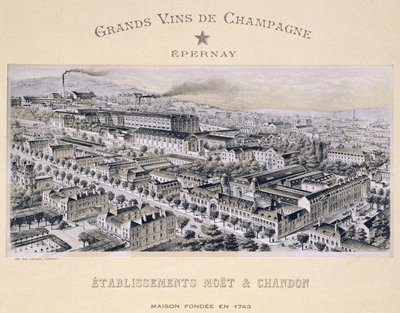 Compañía Moet & Chandon, Epernay, de La France Vinicole, publicado por Moet & Chandon de B. Arnaud