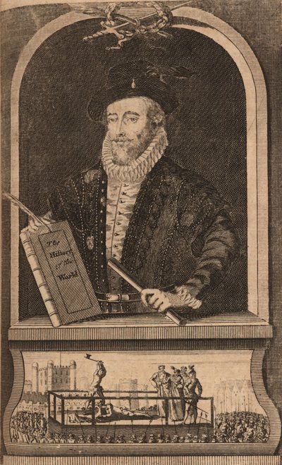 Retrato de Sir Walter Raleigh, 1750s-1760s de B. Cole