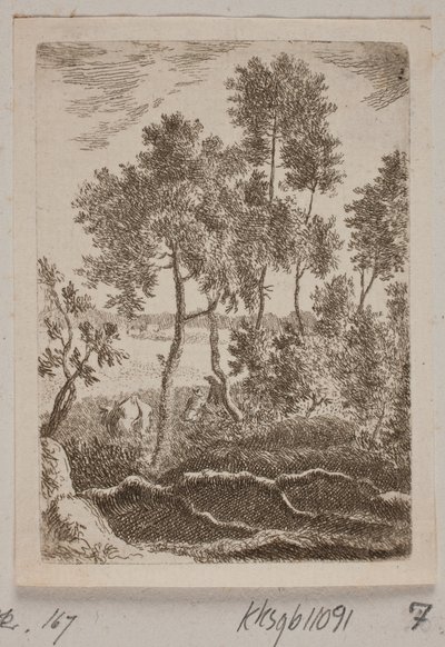Escena de bosque de B. Flügge