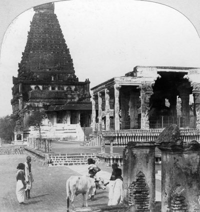 La Gran Pagoda de Tanjore Thanjavur, India, 1902 de B. L. Singley