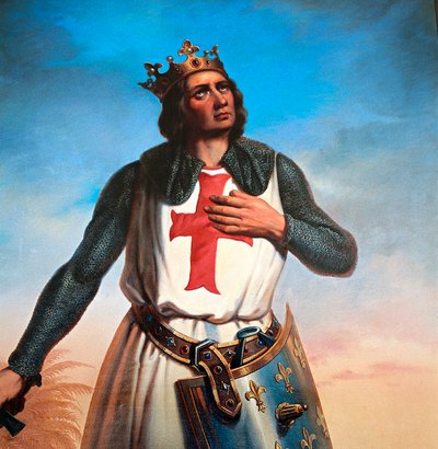 Retrato de Luis IX, rey de Francia, llamado San Luis de B. Strobl