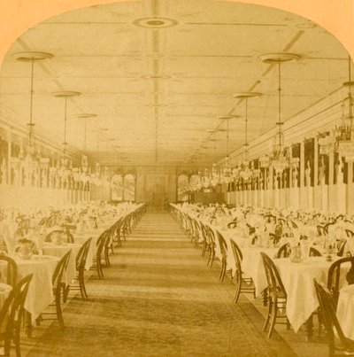 Comedor, Grand Union Hotel, Saratoga, El comedor más grande del mundo de B. W. Kilburn
