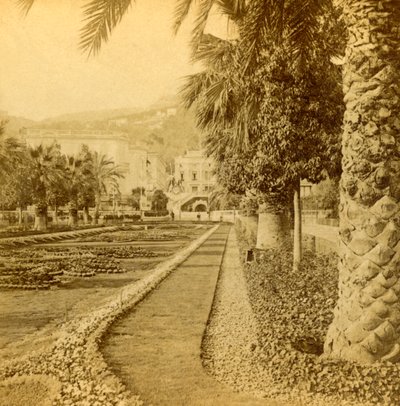 Monte Carlo, vista desde el Casino, 1897 de B. W. Kilburn