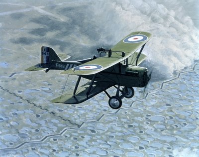 Royal Aircraft Factory SE5, monoplaza con Vickers y cañón Lewis, con motor Hispano-Suiza de B. Withams