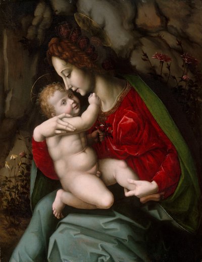 Madonna y Niño, posiblemente principios de la década de 1520 de Bacchiacca
