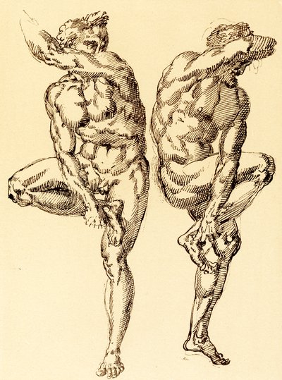 Dos actos masculinos de Baccio Bandinelli