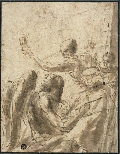 Alegoría del tiempo y la fama de Baccio del Bianco