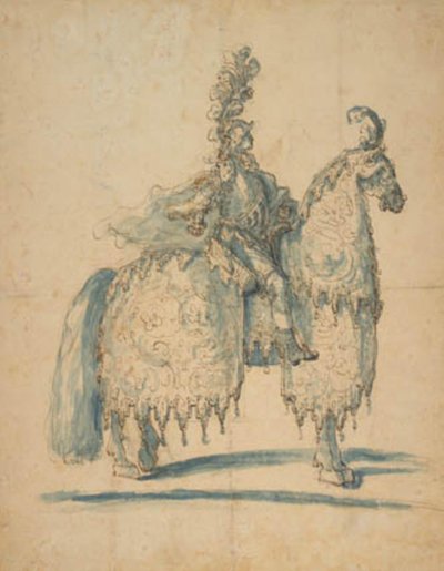 Jinete en traje de festival de Baccio del Bianco
