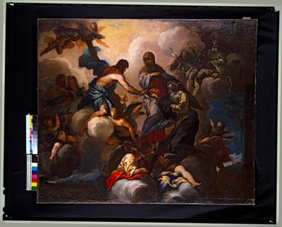 Modello, Matrimonio místico de Santa Catalina de Siena (pintura) de Baldassare Franceschini