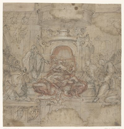Diseño para un altar de Pascua escenográfico de Baldassare Franceschini