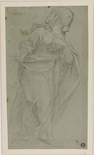 Figura femenina drapeada de pie de Baldassare Franceschini