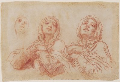 Estudios para la cabeza de la Virgen, c.1680 de Baldassare Franceschini