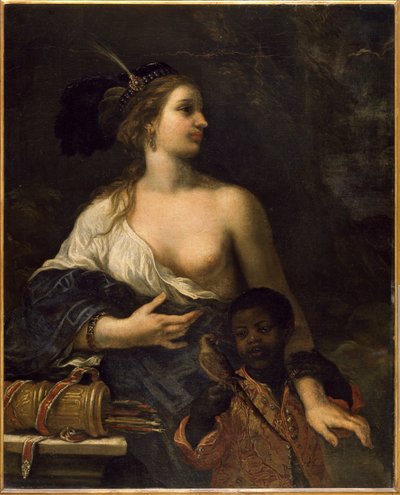 Mujer turca con niño negro, c.1650-1670 de Baldassare Franceschini