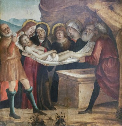 Deposición de Cristo en la Tumba de Baldassare di Matteo Carrari
