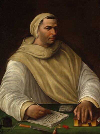 Retrato de un monje olivetano, c.1515 de Baldassarre Peruzzi