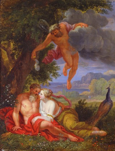 Hipnos enviando a Júpiter y Juno a dormir de Balthasar Beschey