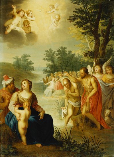 El bautismo de Cristo de Balthasar Beschey