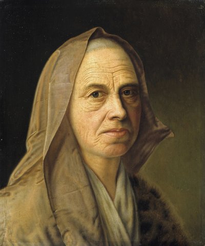 Denner, Balthasar - Estudio de una anciana - Hamburger Kunsthalle de Balthasar Denner