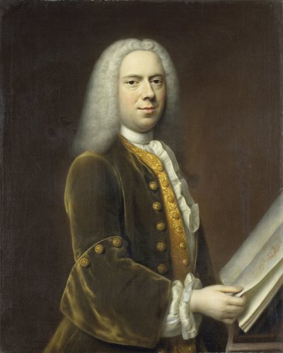 Retrato de hombre, probablemente Cornelis Troost (1696-1750) de Balthasar Denner