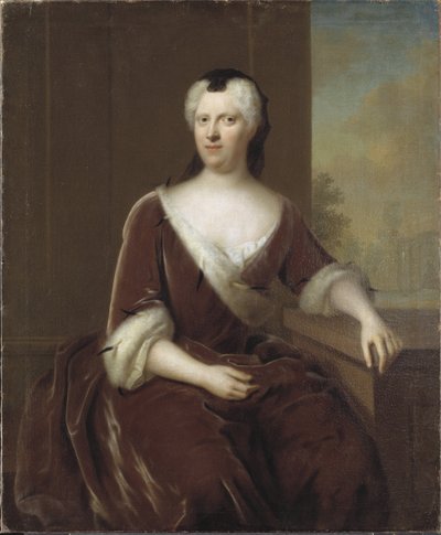 Retrato de Albertina Federica de Baden-Durlach de Balthasar Denner