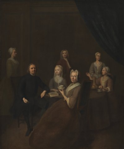 Los suegros del artista y algunos de sus hijos de Balthasar Denner