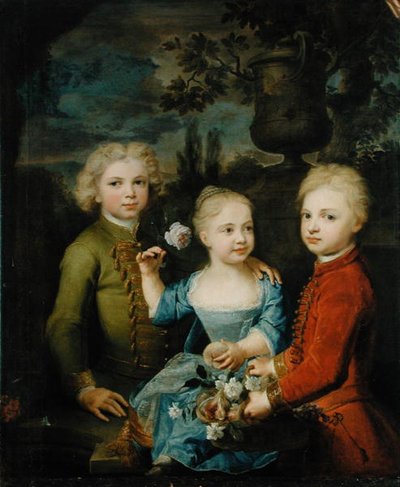 Los hijos del consejero Barthold Heinrich Brockes (1680-1747) de Balthasar Denner