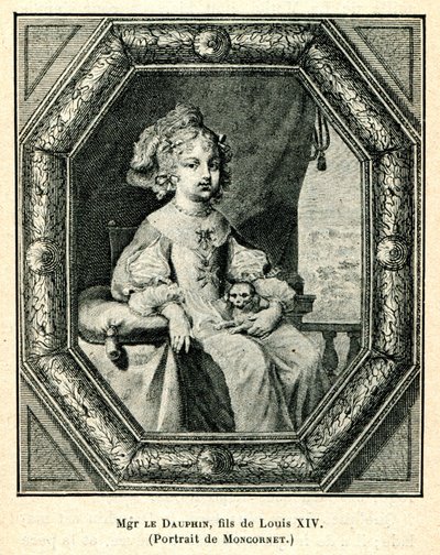 Cabanès, Educación de los Príncipes005 Mons. el Delfín, hijo de Luis XIV de Balthasar Moncornet