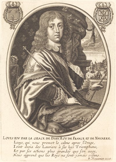 Luis XIV, Rey de Francia de Balthasar Moncornet