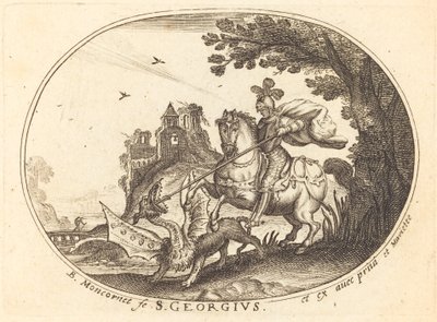 San Jorge y el dragón de Balthasar Moncornet
