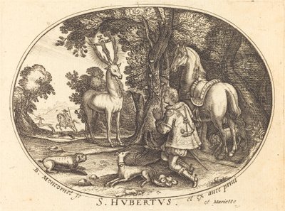 La Visión de San Huberto de Balthasar Moncornet