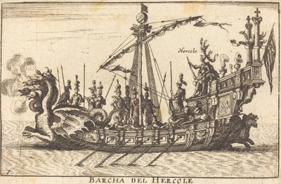 Barcha del Hercole de Balthasar Moncornet after Remigio Cantagallina