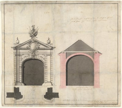 Diseño para una Puerta de la Ciudad en Tréveris de Balthasar Neumann