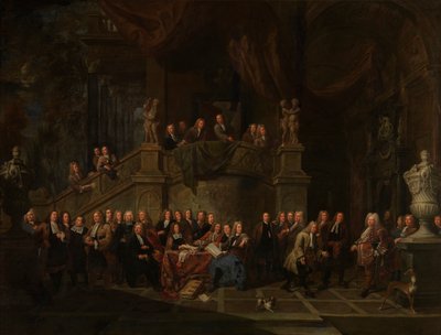 Recepción de Jan Karel de Gordes en el Ayuntamiento de Balthasar van den Bossche