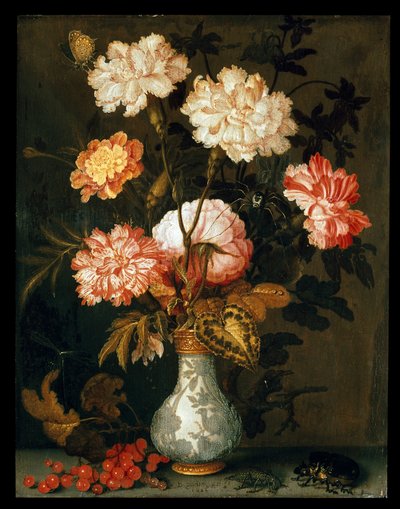 Un jarrón de flores, 1620-1629 de Balthasar van der Ast