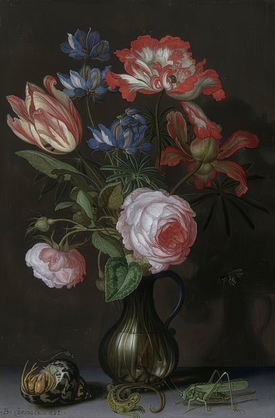 Naturaleza muerta con flores de Balthasar van der Ast